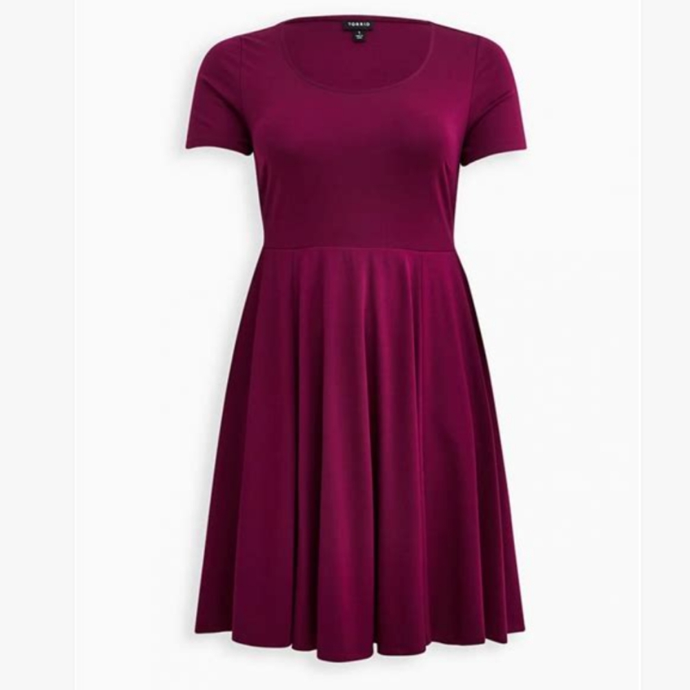 New purple Ponte  mini dress